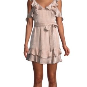 Donna Mizani Dusty Pink ruffle dress